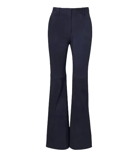 Tafira suede flared pants