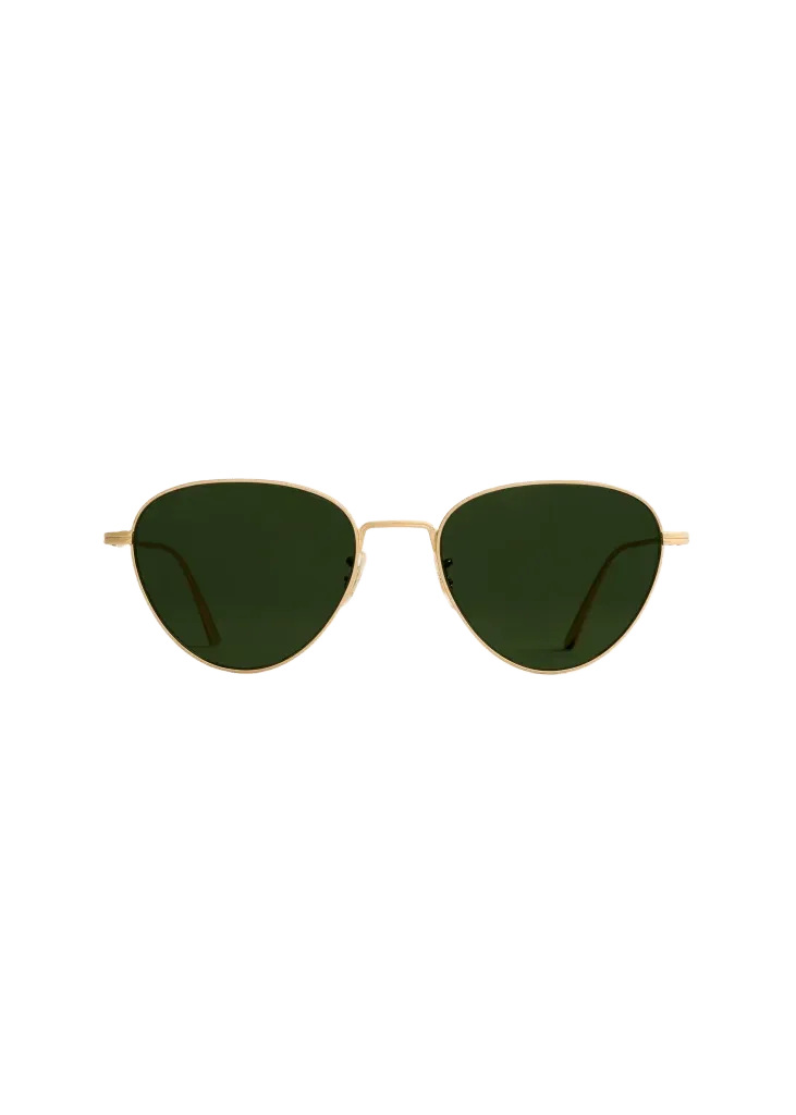 KHAITE x Oliver Peoples 1991C in Gold and Green