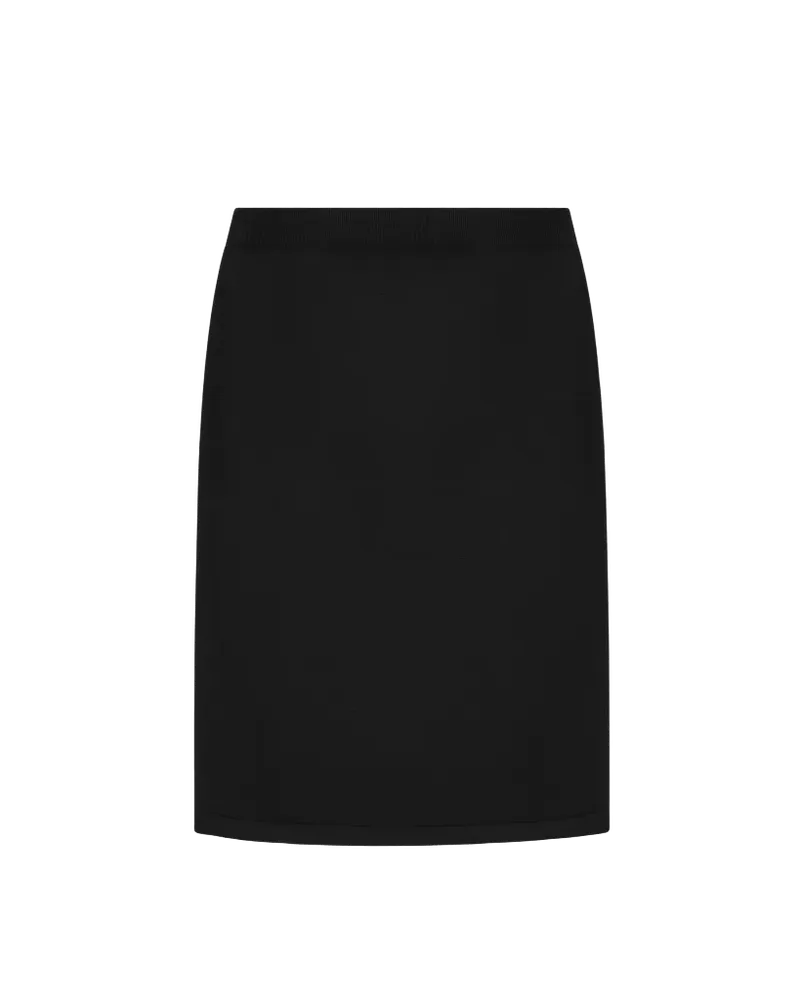 SILK VISCOSE KNIT PENCIL SKIRT