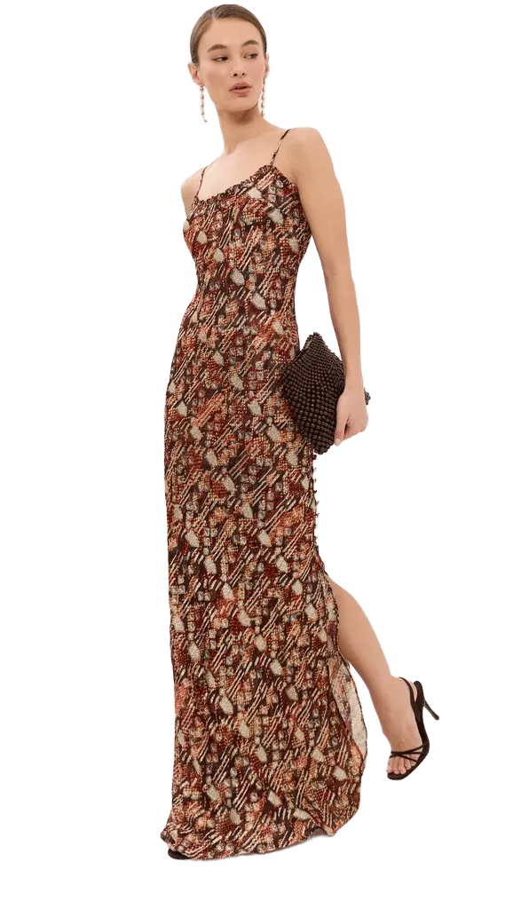 Athens Topaz Snakeskin Dress