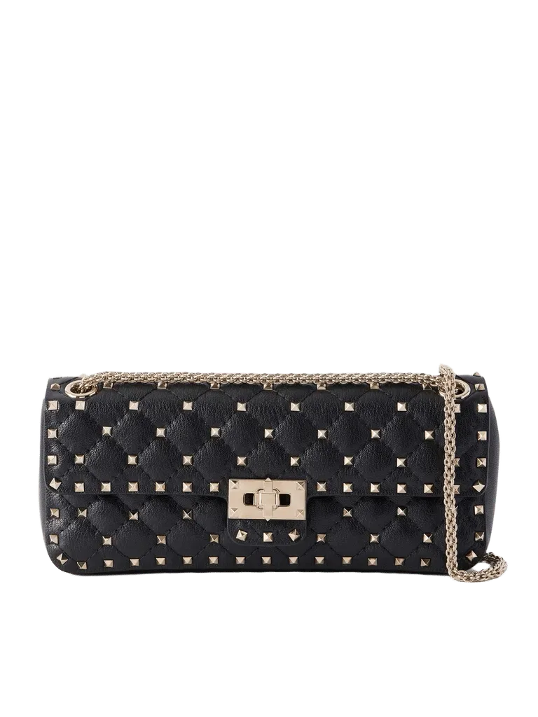 Rockstud Spike studded quilted leather shoulder bag
