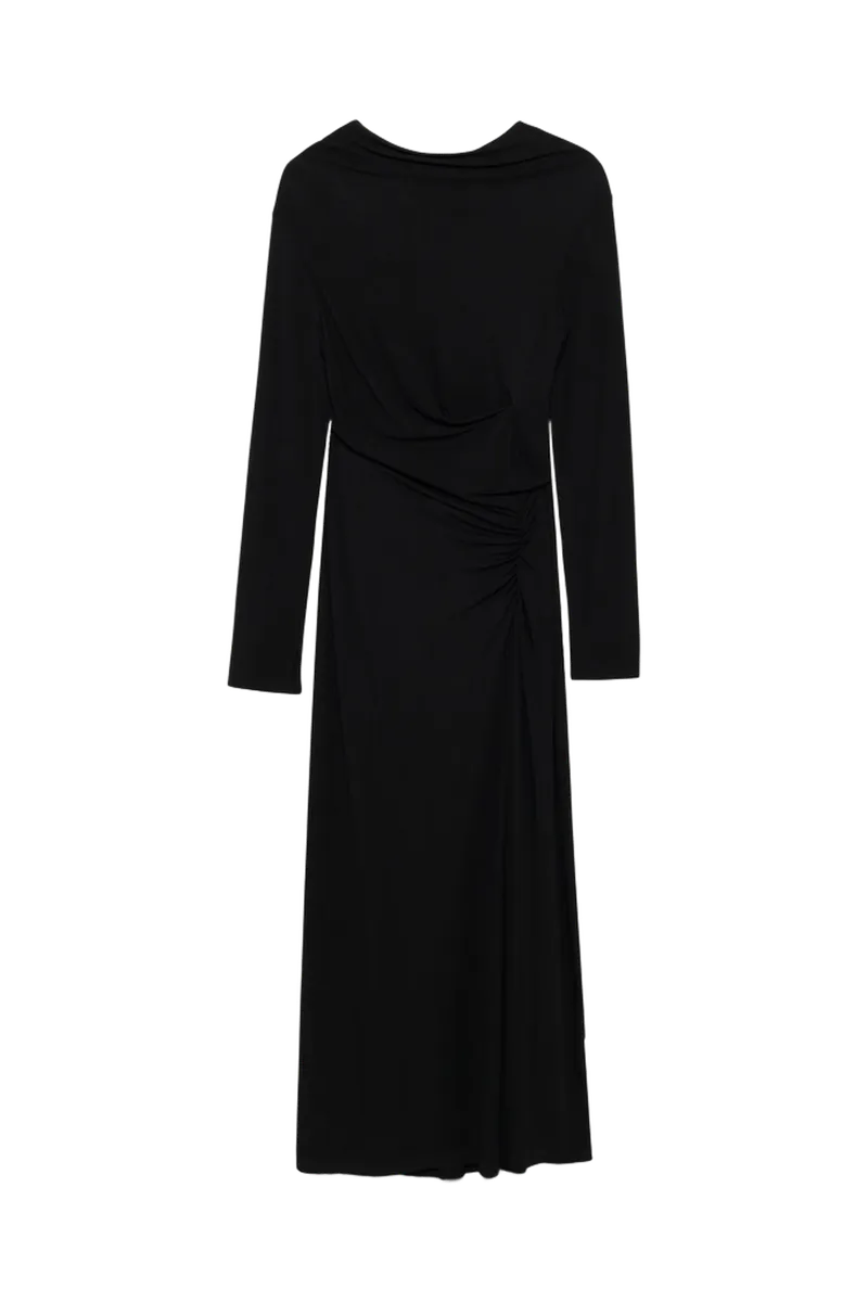 Ferrera Draped Jersey Midi Dress