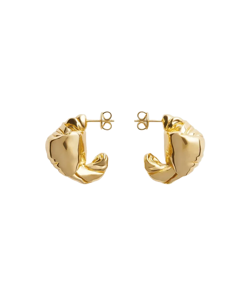 Women's Medium Knot Earrings in Yellow gold
