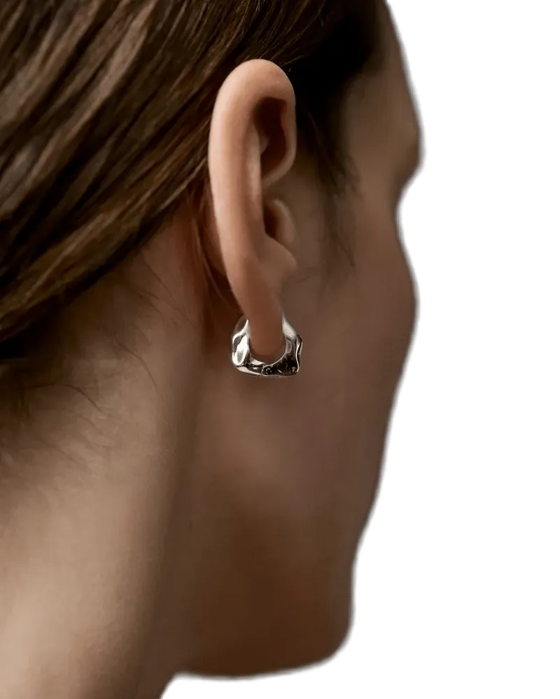 Lunar Small Hinged Earrings