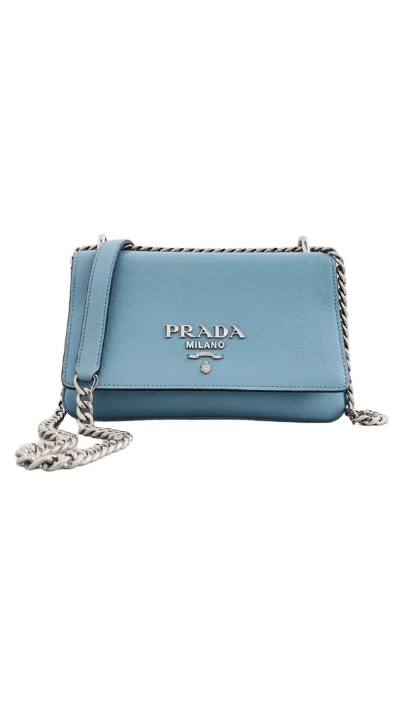 Prada Calfskin Pattina Crossbody Bag