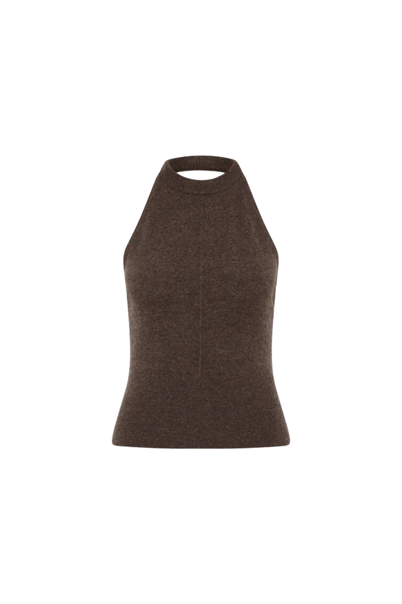 Cashmere Halter Top - Elmwood