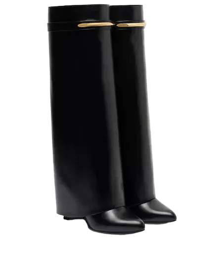Shark 95 leather knee-high boots