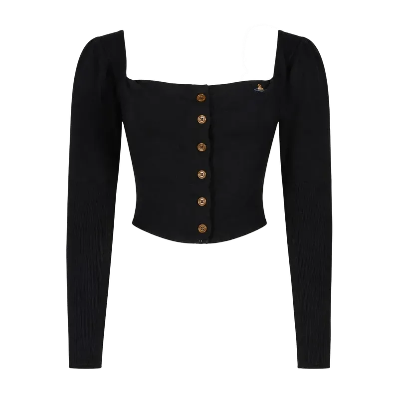 Vivienne Westwood Bea Corset Cardigan — Black