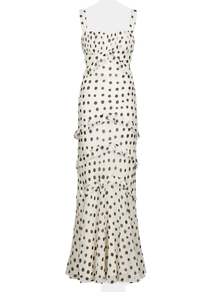 Chandra Dress in Tusk Dot