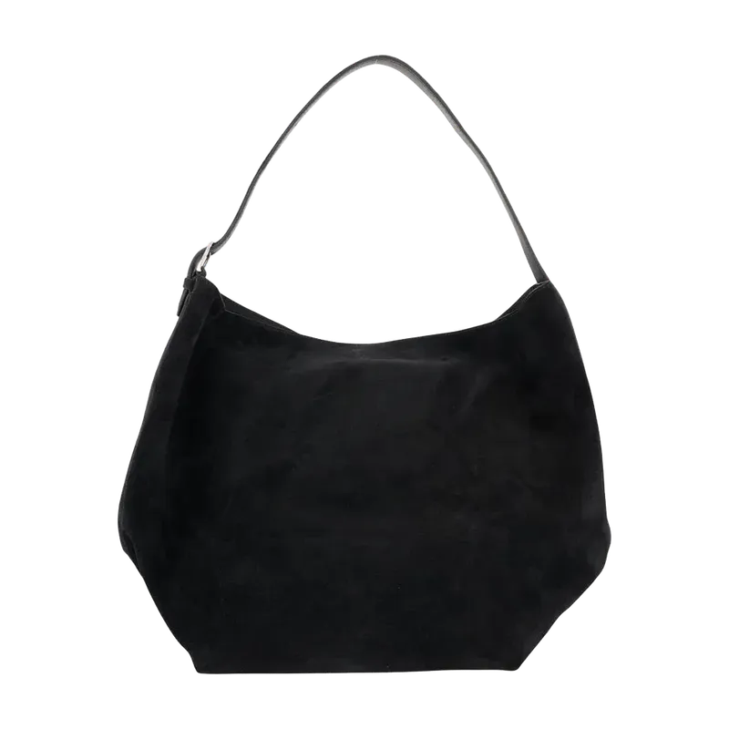 Toteme Belted Shopper Shoulder Bag — Black