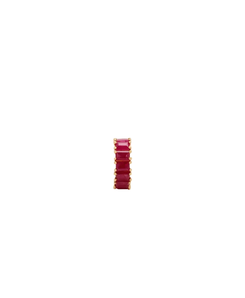 Ruby Baguette Big Bead