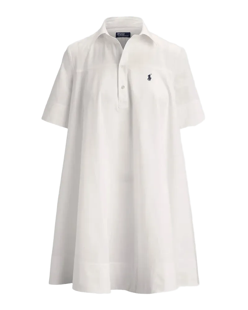 Cotton A-Line Mini Shirtdress