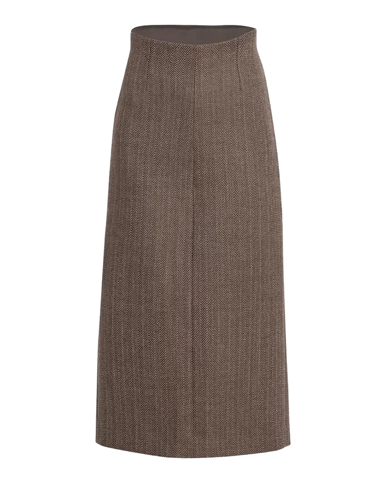 Wool Midi Skirt