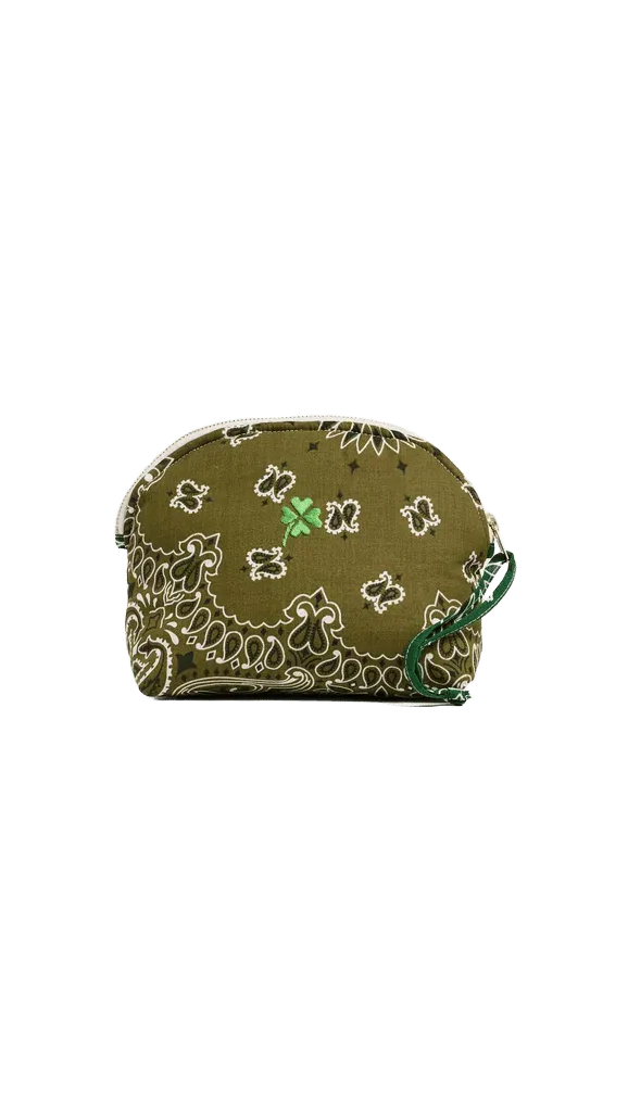 Small Clover Bandana Vanity Pouch