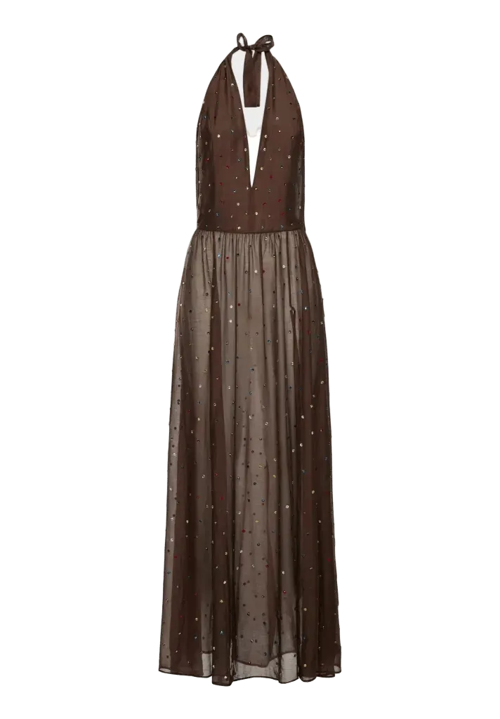Gem Deep V Dress