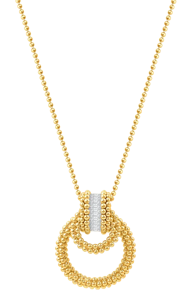 Sunlight Rondelle 18K Yellow Gold Diamond Necklace