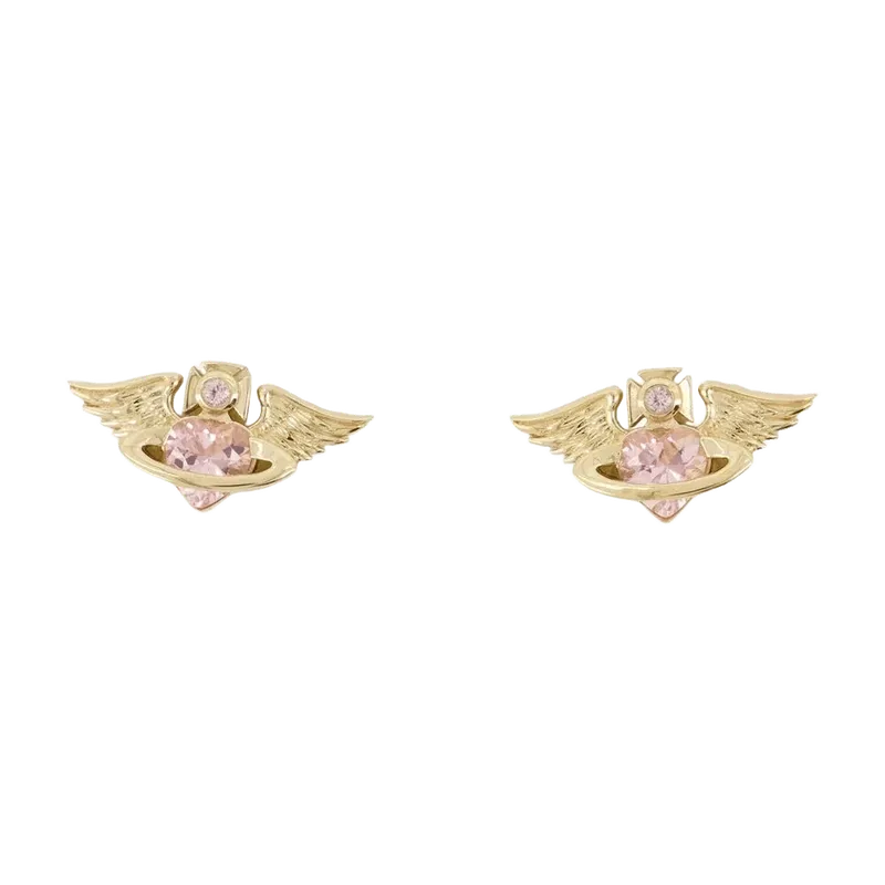 Vivienne Westwood Gold Winged Earrings — Gold