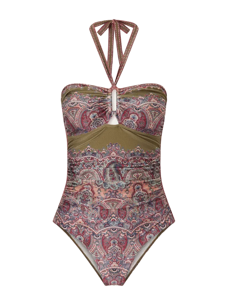 Fairlight cut-out printed swimsuit