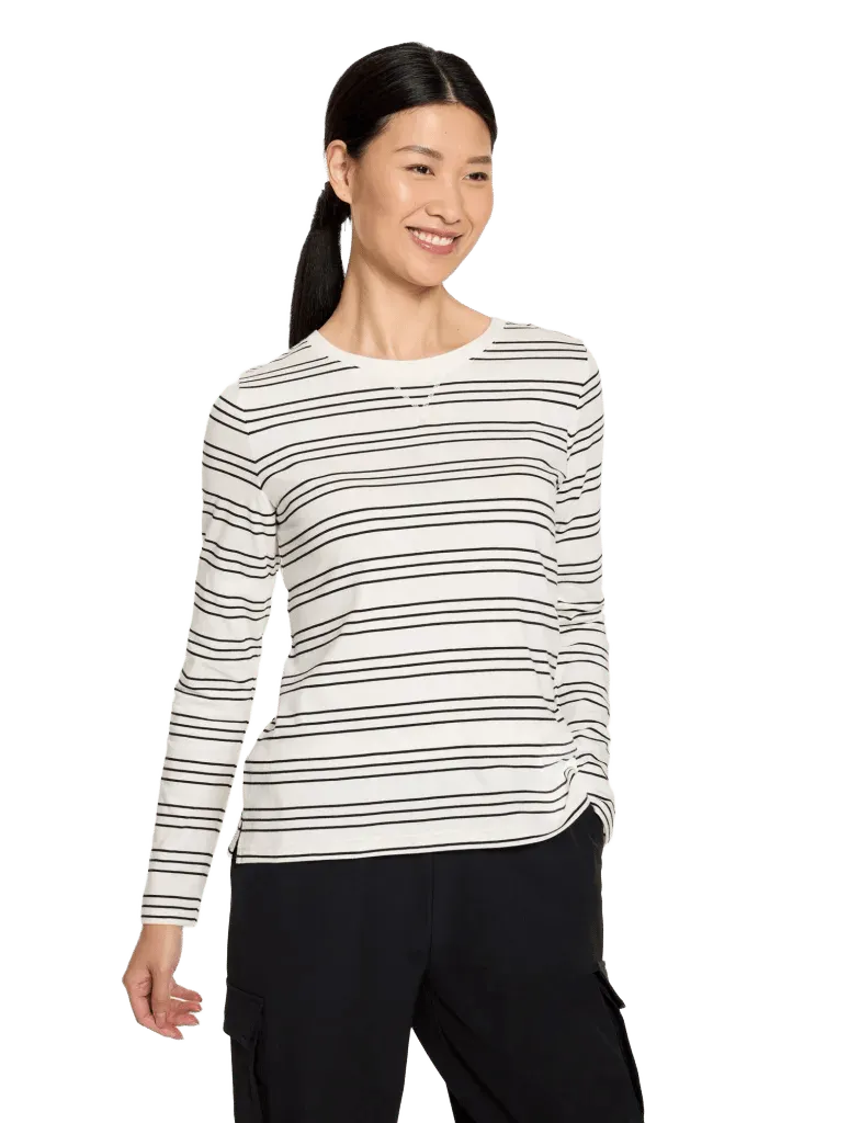 Supersoft Jersey Long Sleeve Crewneck Tee - Norwich Stripe