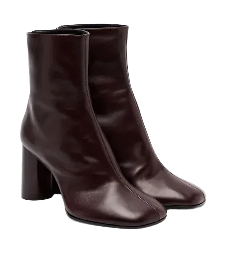 Leather ankle boots