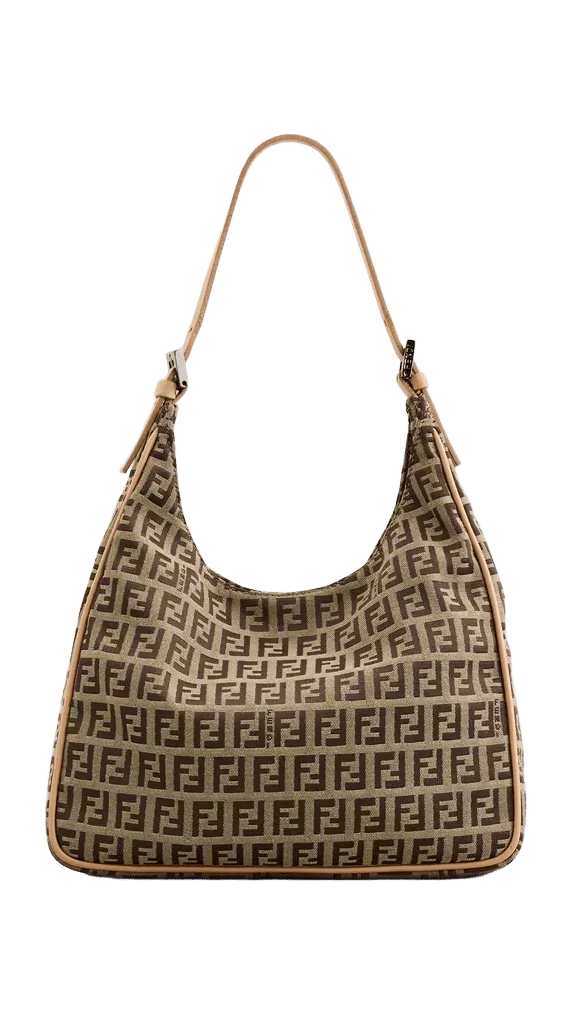 Fendi Beige Zucchino Shoulder Bag