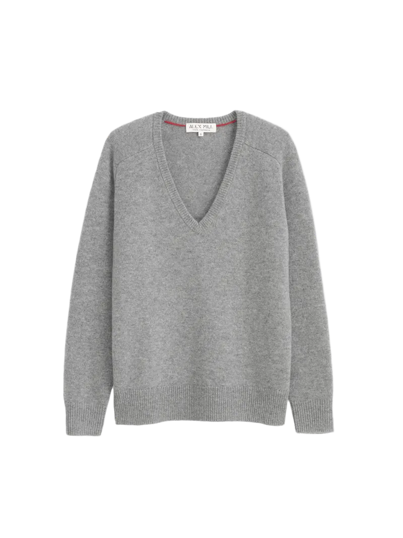 Montmartre V Neck Sweater in Cashmere