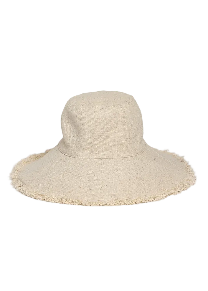 Fringed Canvas Packable Sun Hat-Copy