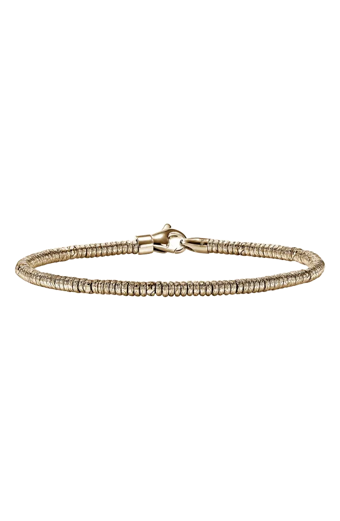 Heishi 14k Gold Bracelet