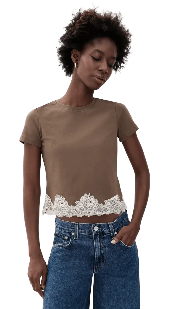 Lace Trim Tee