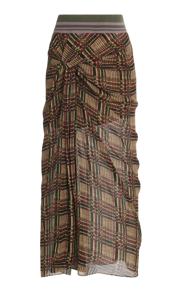 Suma Draped Midi Skirt