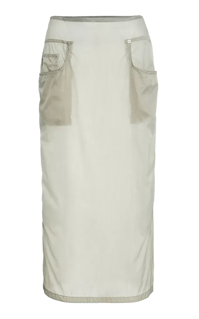 The Herron Nylon Midi Skirt