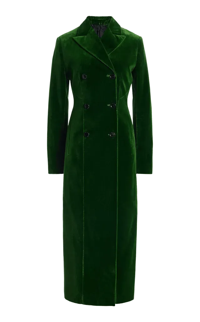 Tailored Cotton-Velvet Coat