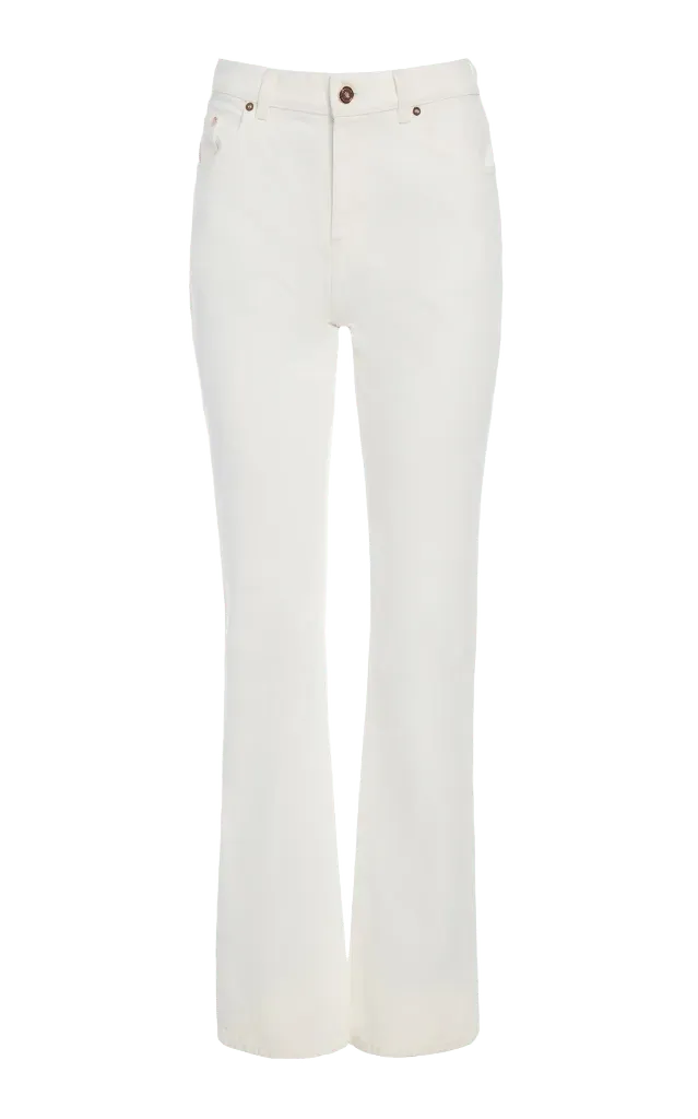 Rey Straight-leg Jean in White Recycled Cotton Denim
