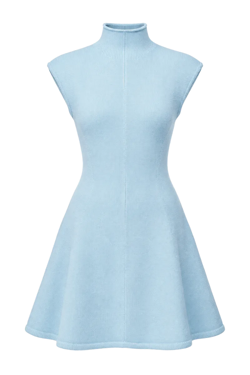 By Anthropologie Mock-Neck Sweater Mini Dress