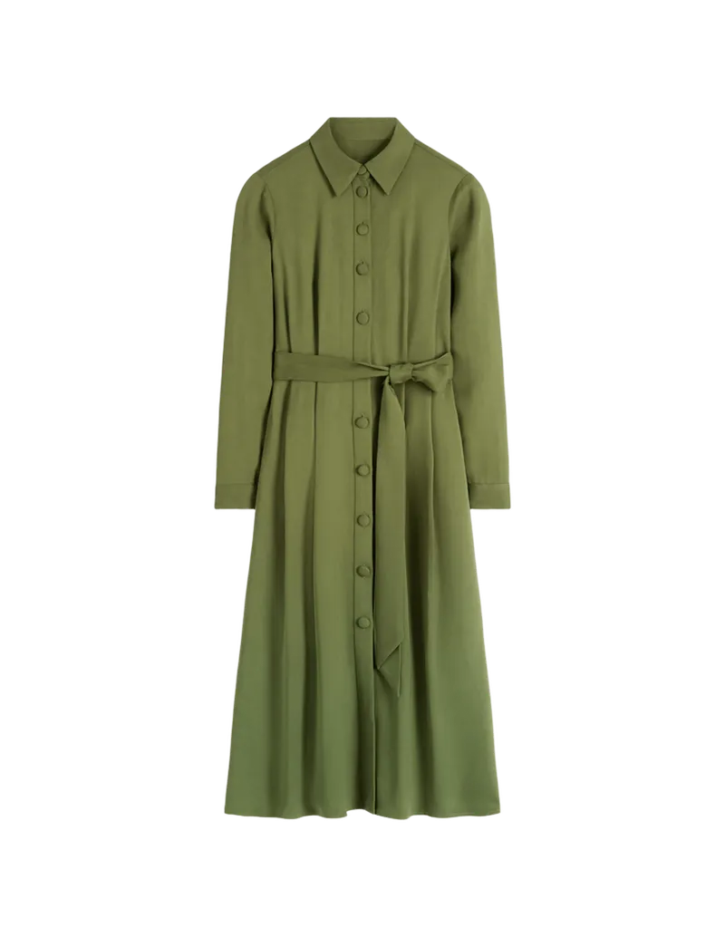Kate Pleated Shirt Dress