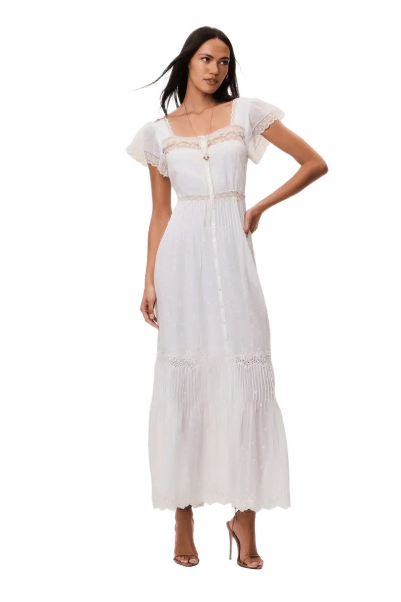 Georgine Cotton Lace Maxi Dress