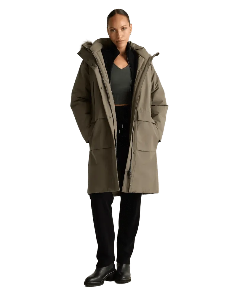 Responsible Down Hooded Long Parka