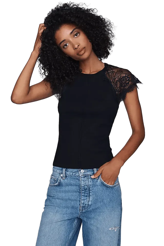 By Anthropologie Lace Open-Back Sweater