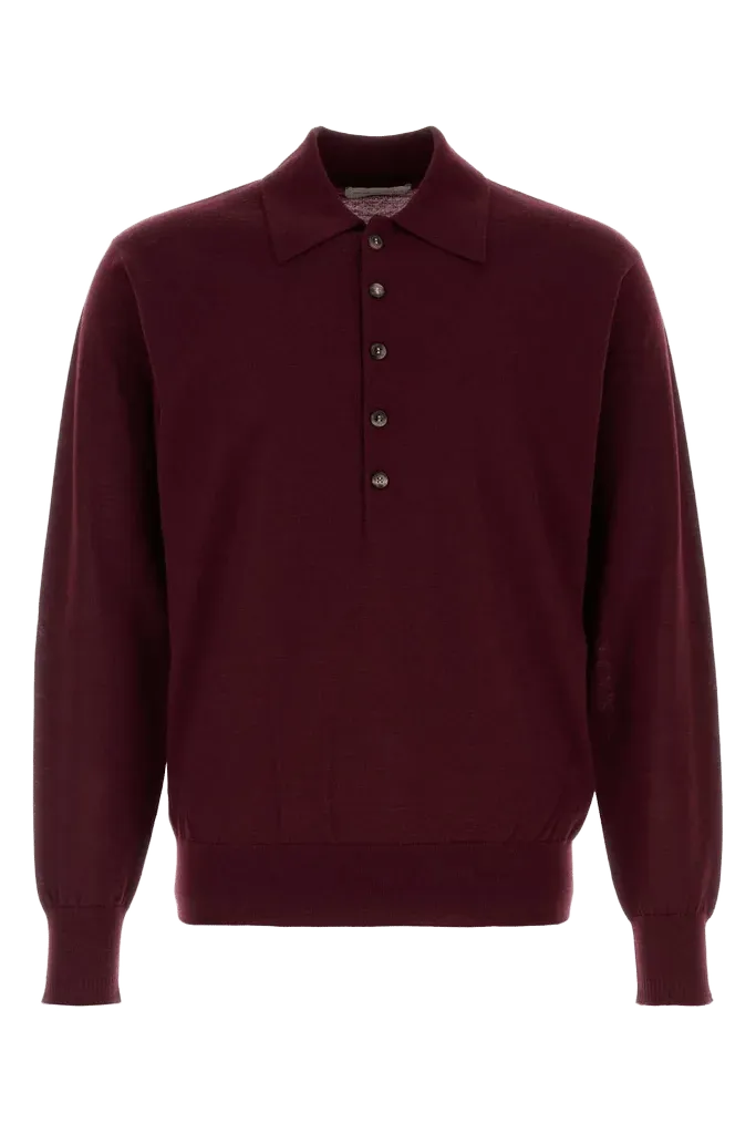 Dries Van Noten Muano Sweater — Wine