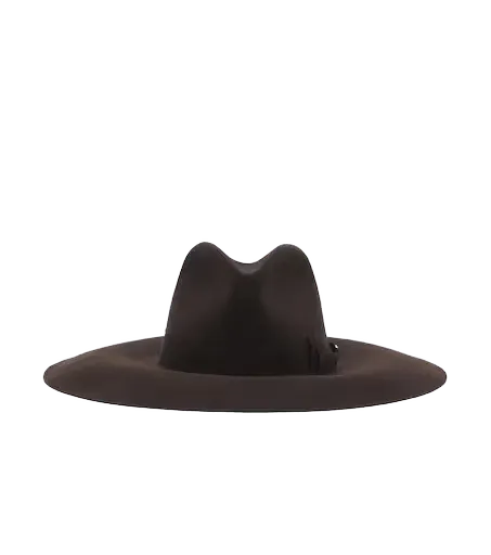 VLogo cashmere felt fedora