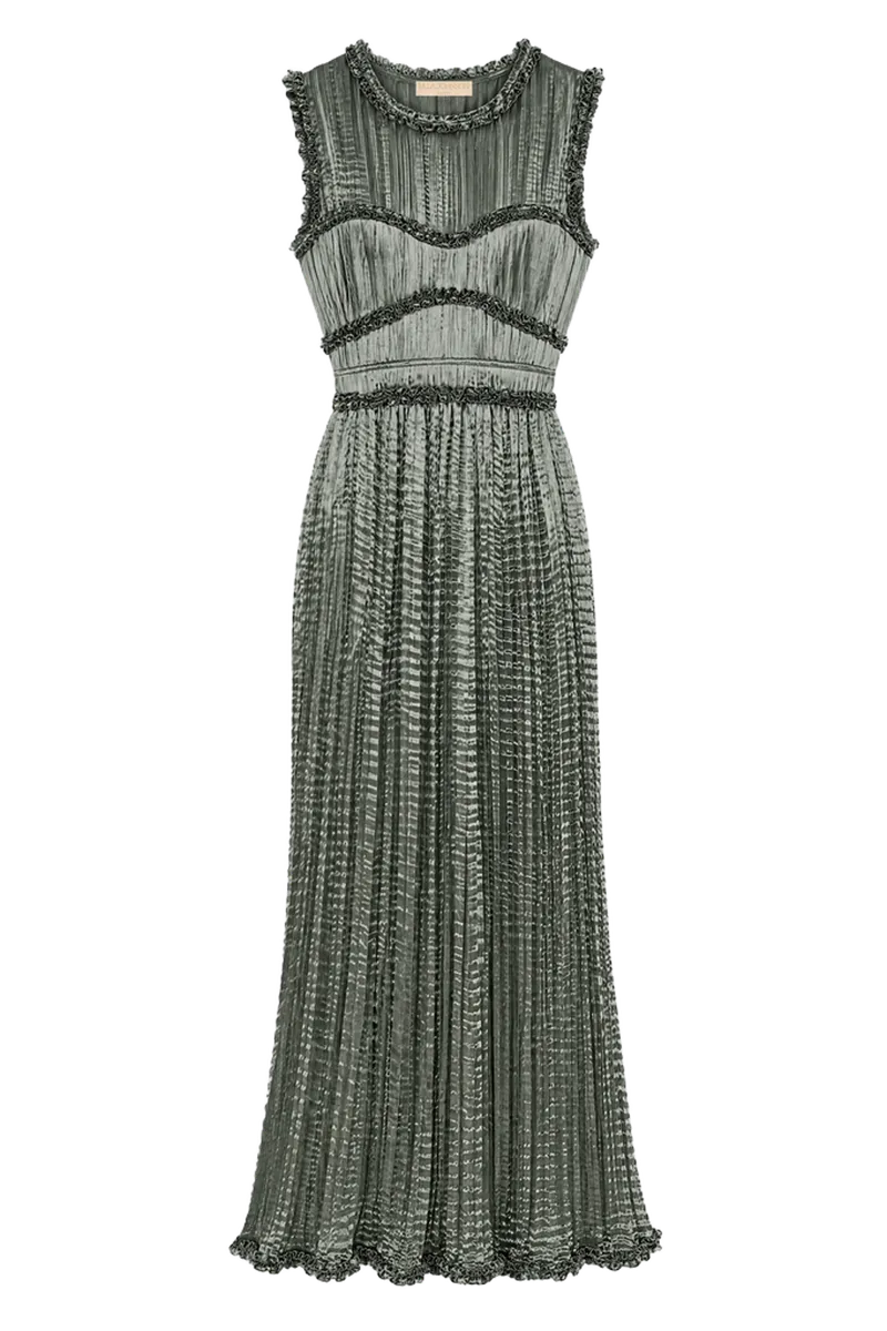 Amaya Pleated Dress - Serpentine