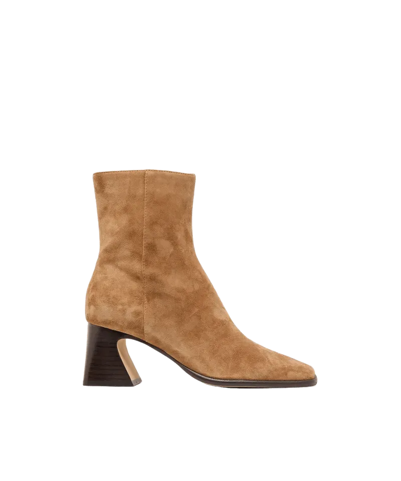 CECELA BOOTIES LT BROWN SUEDE