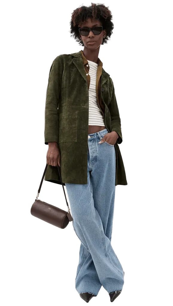 Spicy Herbs Trench Coat