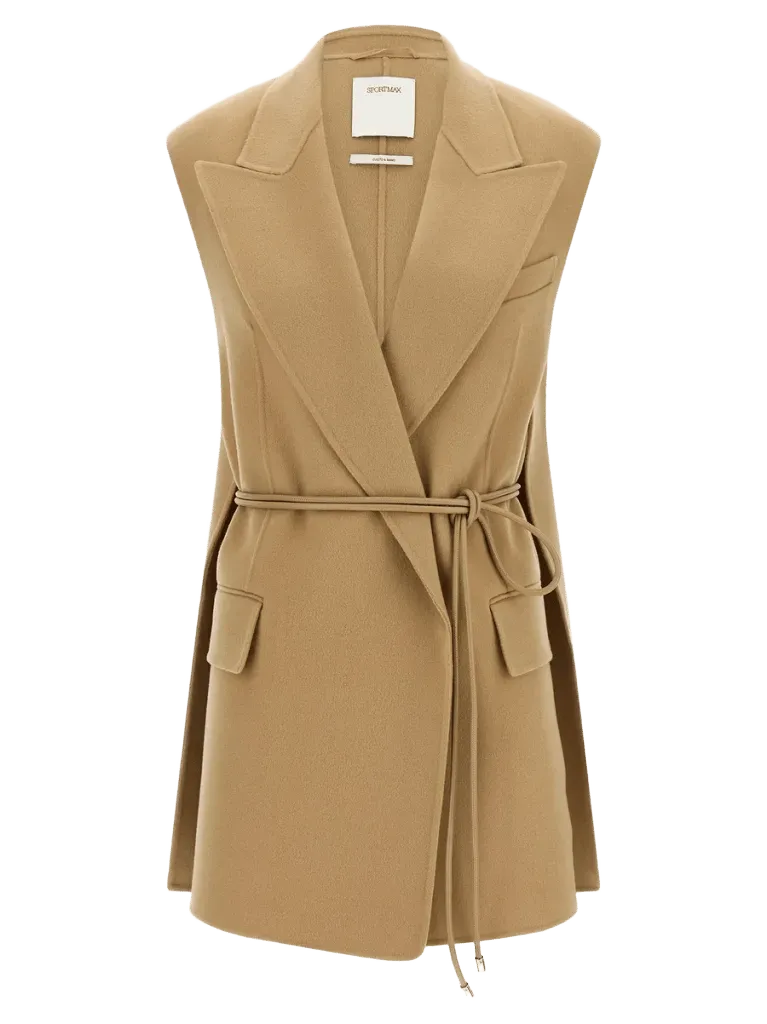 Sportmax Vest — Camel