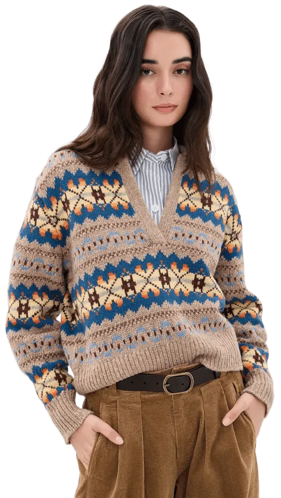 Wool Blend Collared Sweater
