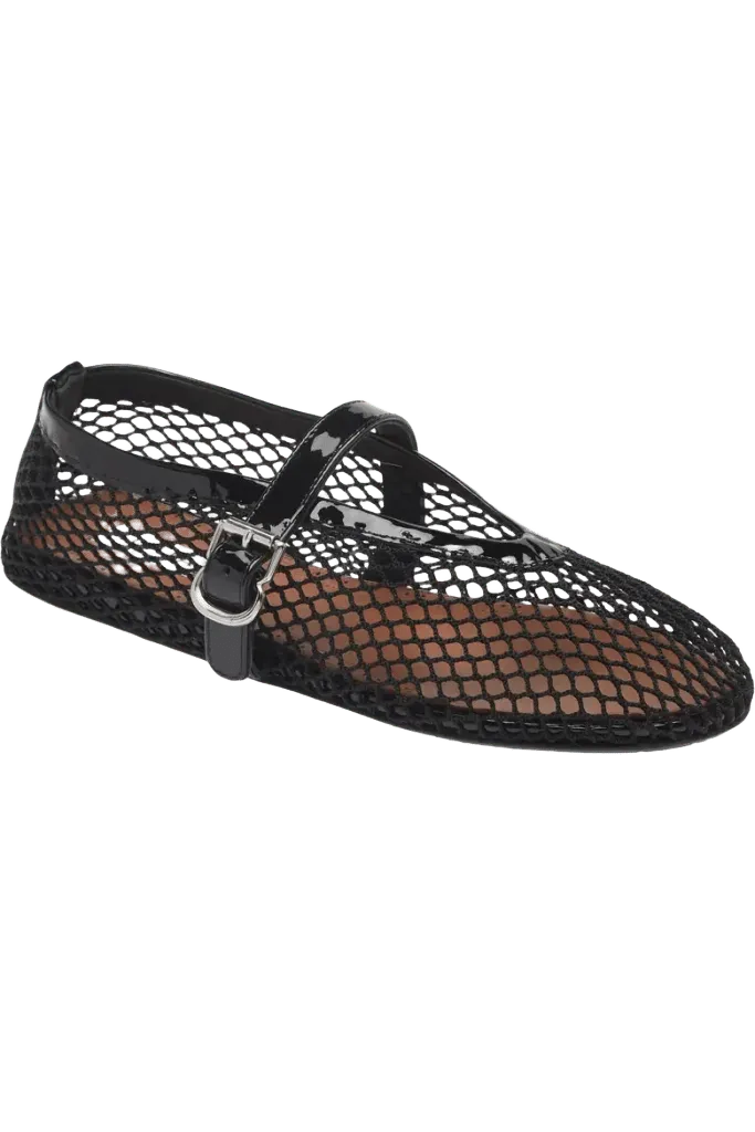 Fishnet Ballerina Flat