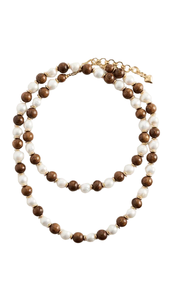 Driftwood Pearl Necklace