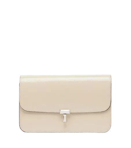 T-Lock patent leather crossbody bag