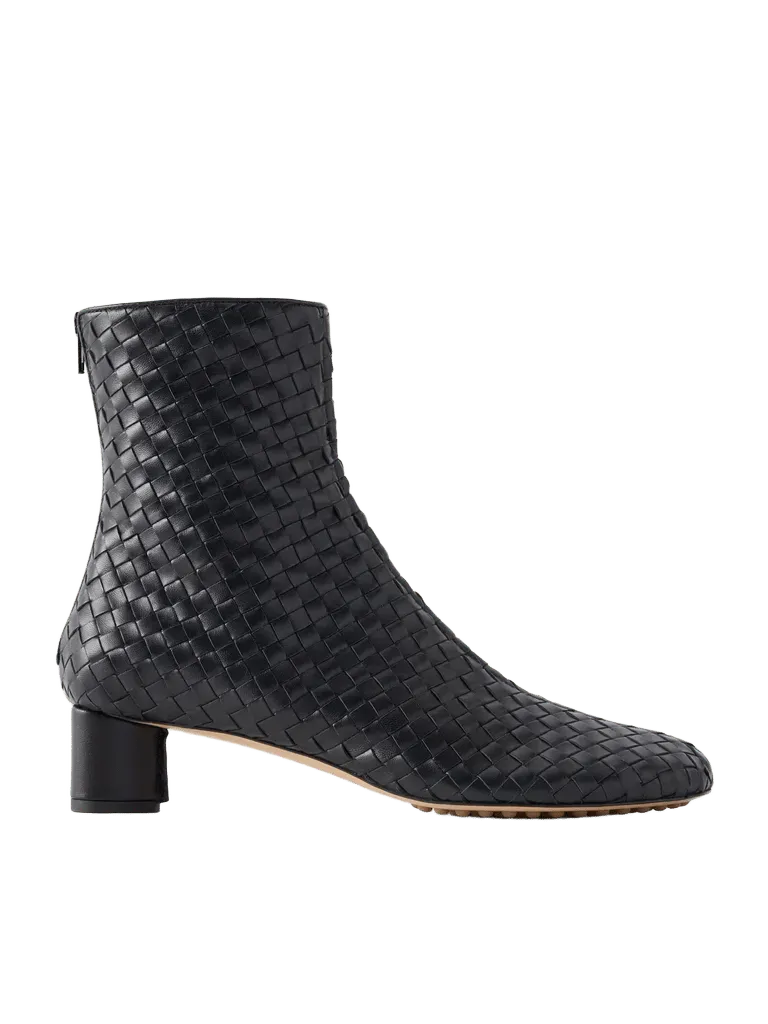 Cherry 45 Intrecciato leather ankle boots