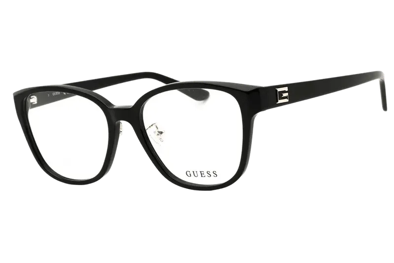 Guess GU2992D Black Acetate Rectangle Eyeglasses — Black